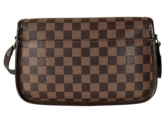 Borsa a Spalla in Tela Damier Louis Vuitton Marrone - vista 2