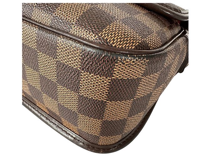 Borsa a Spalla in Tela Damier Louis Vuitton Marrone - vista 4