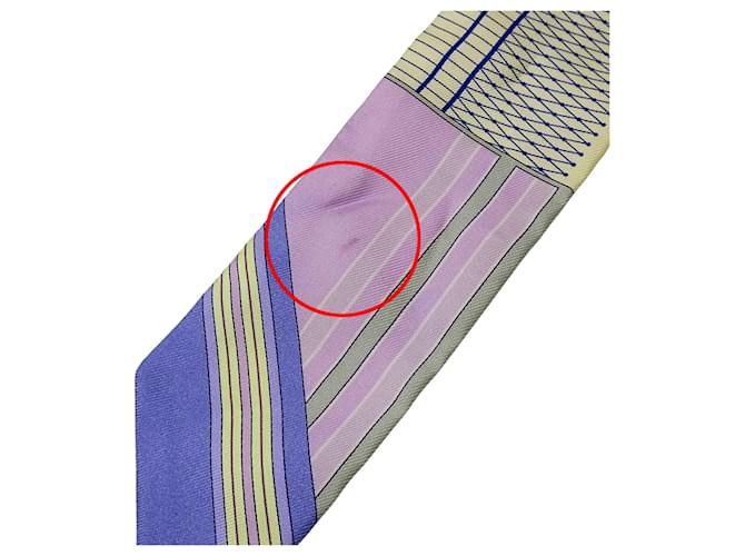Foulard Twilly Hermès in viola e giallo Porpora - vista 12