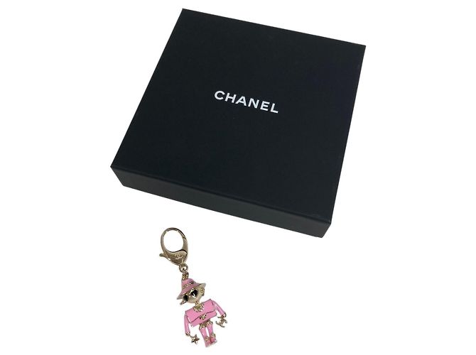 Portachiavi charm Gabrielle di Chanel Rosa D'oro - vista 12