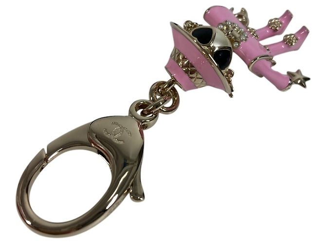 Portachiavi charm Gabrielle di Chanel Rosa D'oro - vista 5