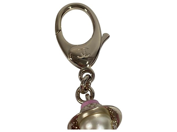Portachiavi charm Gabrielle di Chanel Rosa D'oro - vista 9