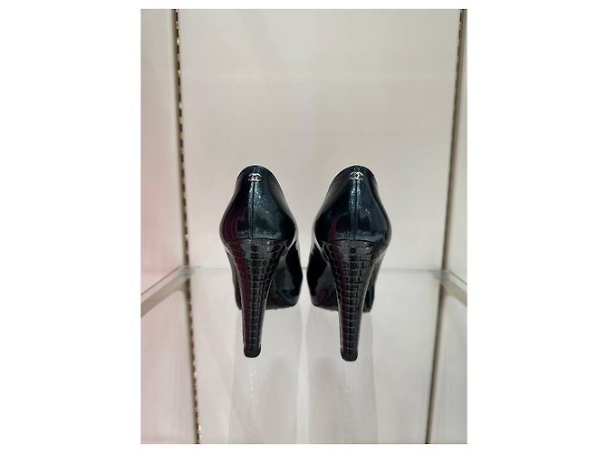 Timeless Chanel Lackleder-Pumps Größe 39 Gebraucht - Ansicht 4