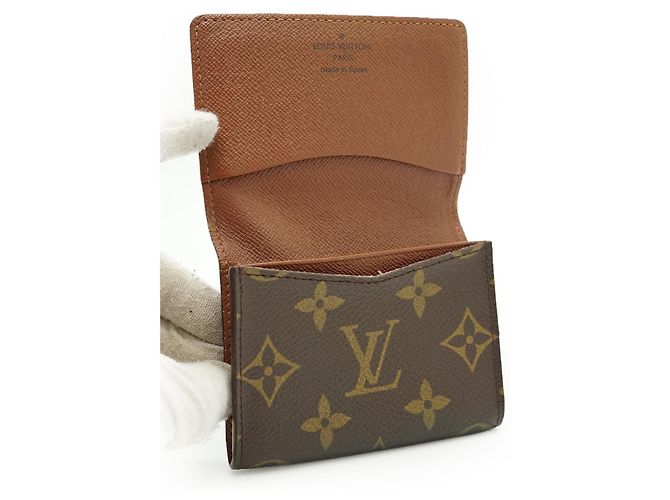 Graceful Louis Vuitton Visitenkartenetui aus Monogramm-Canvas Braun - Ansicht 3