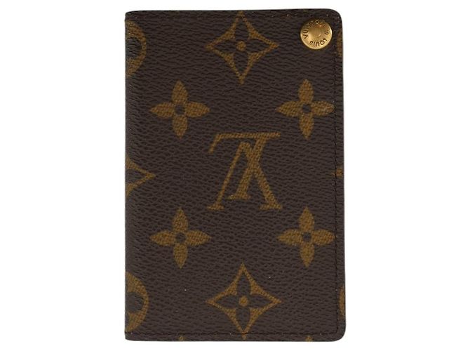 Louis Vuitton Vintage Monogram Porte Carte Pression Card Holder Case - view 2