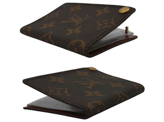 Louis Vuitton Vintage Monogram Porte Carte Pression Card Holder Case - view 3