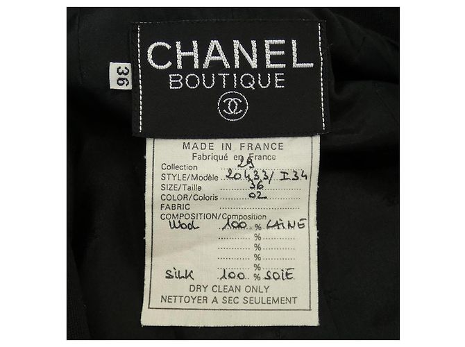 Conjunto de Tailleur Chanel Preto - vista 3
