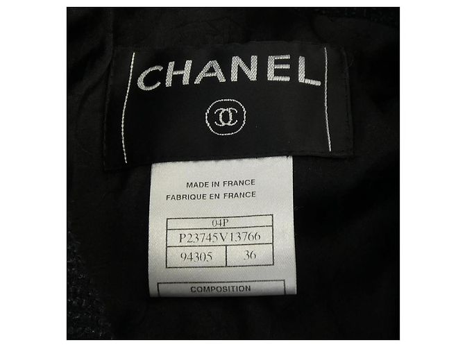 Conjunto Vintage Chanel Preto Branco - vista 3