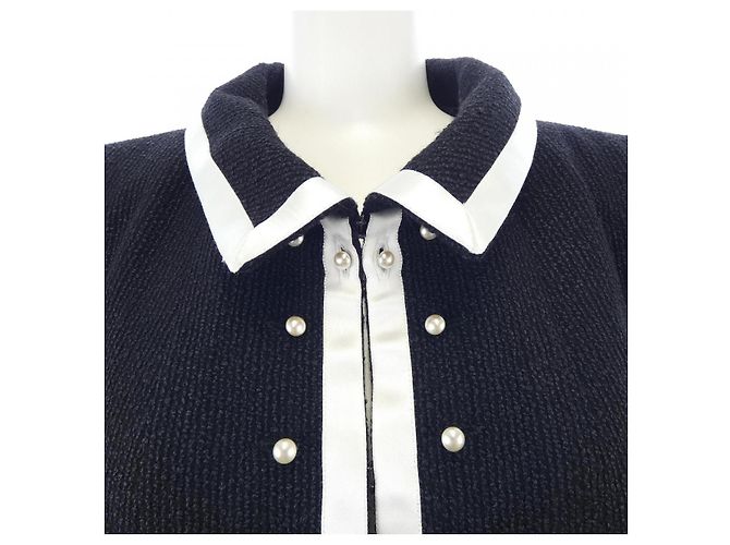 Conjunto Vintage Chanel Preto Branco - vista 5
