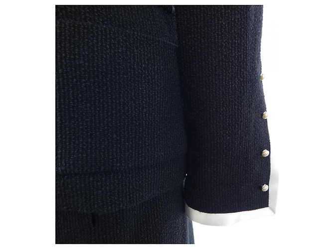 Conjunto Vintage Chanel Preto Branco - vista 6