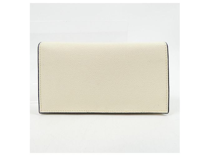 Billetera de piel de ternera suave Valextra Blanco - vista 2