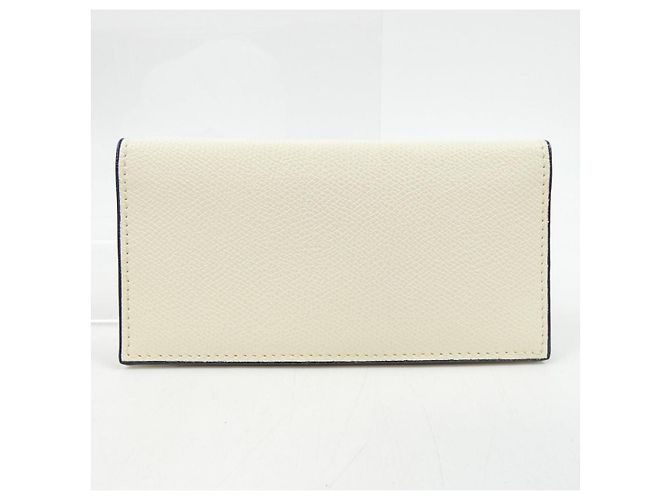 Billetera de piel de ternera suave Valextra Blanco - vista 7