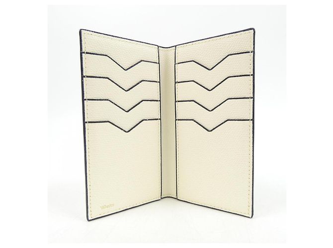 Billetera de piel de ternera suave Valextra Blanco - vista 8