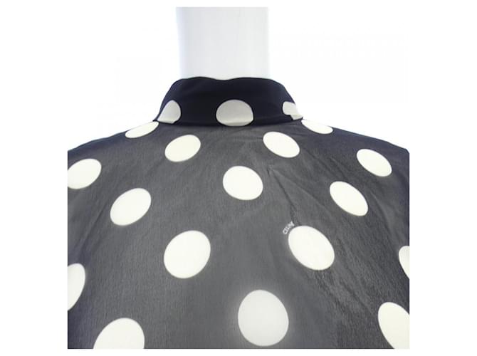 Céline Top in seta Celine Nero - vista 5