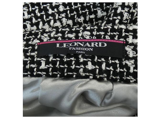 Falda LEONARD FASHION Negro Blanco - vista 4