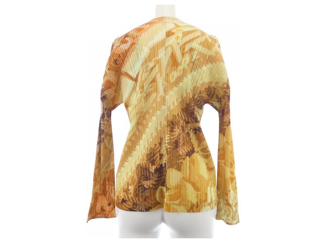 Autre Marque Cárdigan PLEATS PLEASE Castaño Beige Naranja - vista 2