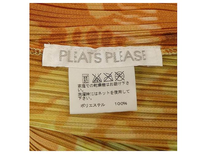 Autre Marque Cárdigan PLEATS PLEASE Castaño Beige Naranja - vista 3