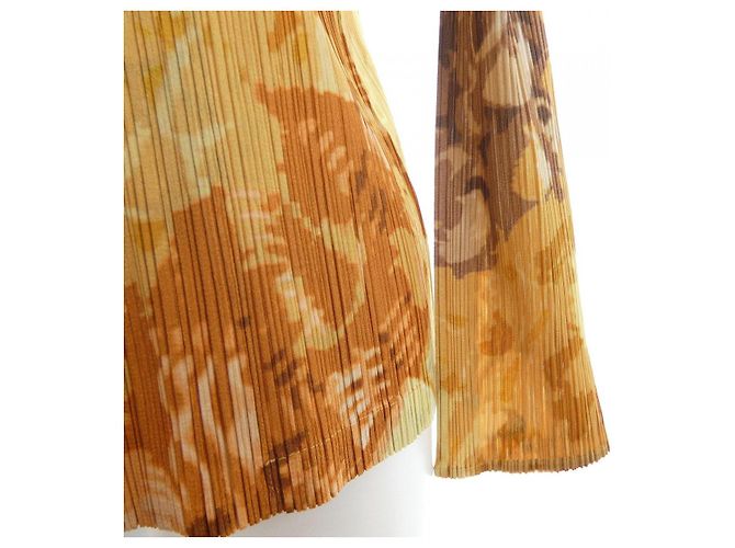 Autre Marque Cárdigan PLEATS PLEASE Castaño Beige Naranja - vista 5