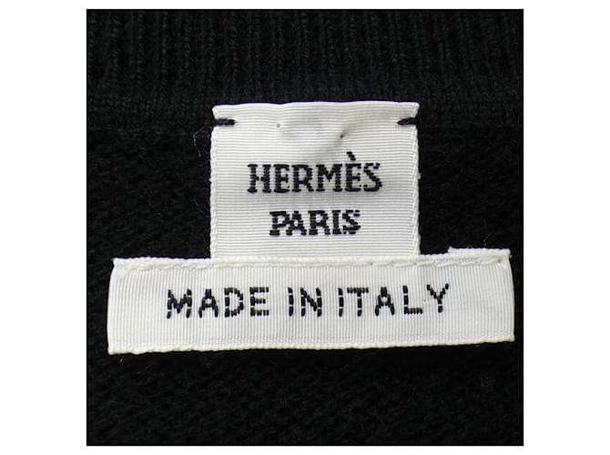 Hermès Chaleco de cachemira Hermes Negro - vista 4