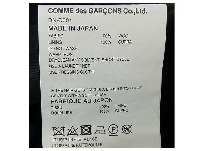 Autre Marque Abrigo Comme des Garçons Homme Deux Azul Azul marino - vista 3