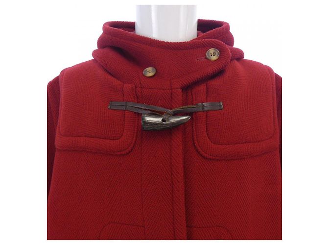 Autre Marque Abrigo de lana INVERTERE Roja - vista 5
