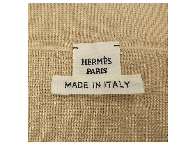 Cárdigan de seda y cachemira Hermès Beige - vista 4