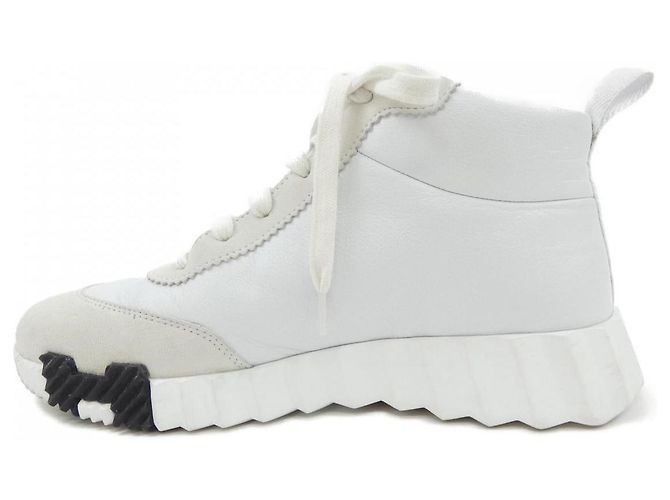 Sneakers in Velluto Chevre Sport di Hermès Bianco - vista 2