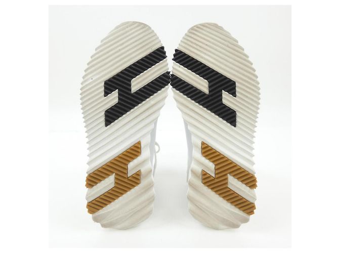 Sneakers in Velluto Chevre Sport di Hermès Bianco - vista 4