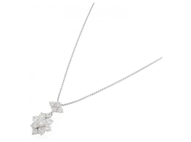 Autre Marque Collana in diamante Pt850 Argento - vista 2
