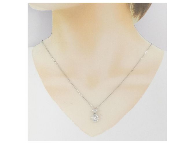 Autre Marque Collana in diamante Pt850 Argento - vista 6
