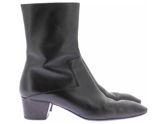 Botas Hermès de piel negra Negro - vista 3