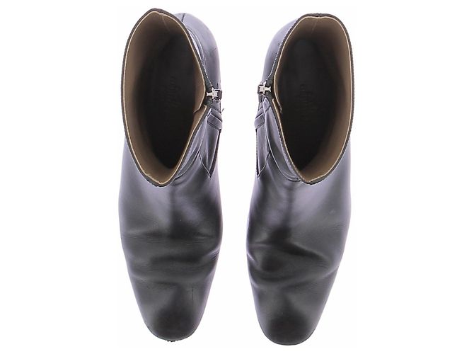Botas Hermès de piel negra Negro - vista 6