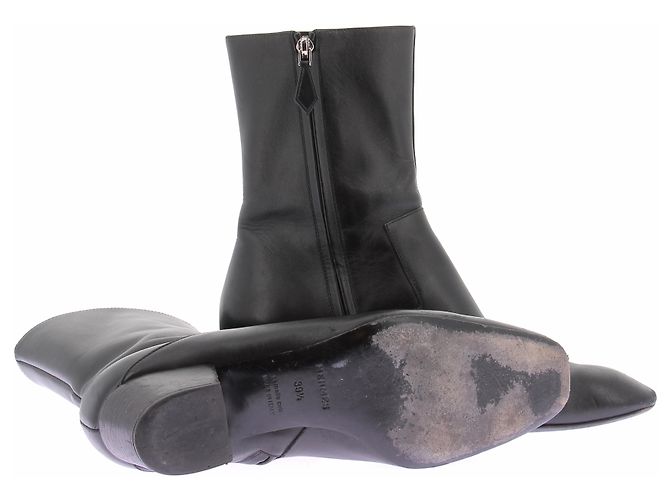 Botas Hermès de piel negra Negro - vista 7