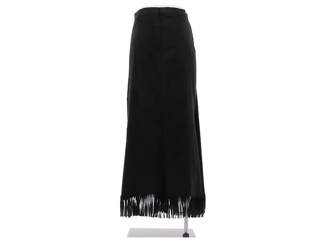 Comme Des Garcons Junya Watanabe X Gonna in camoscio nera Nero - vista 2