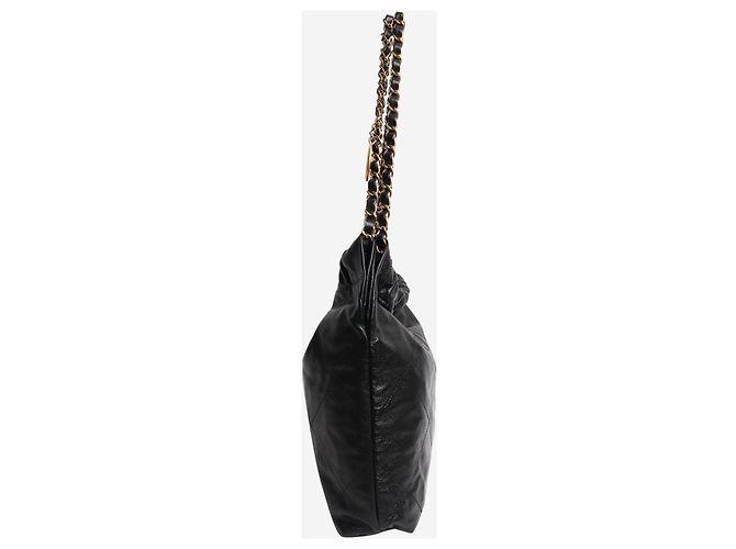 Chanel Borsa a spalla in pelle caviar nera 22 Nero - vista 2