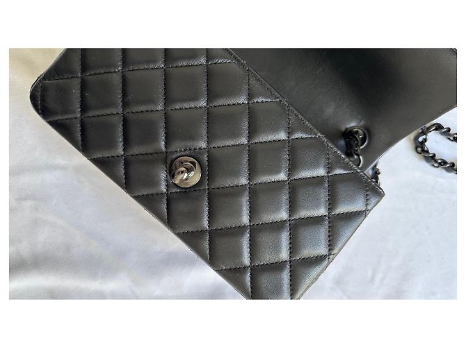 Timeless Borsa Chanel Classica Mini con Patta in Pelle Nera Nero - vista 14