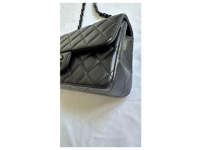 Timeless Borsa Chanel Classica Mini con Patta in Pelle Nera Nero - vista 9