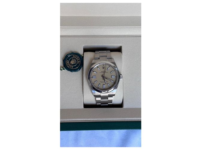 Orologio Rolex Oyster Perpetual Beige - vista 8