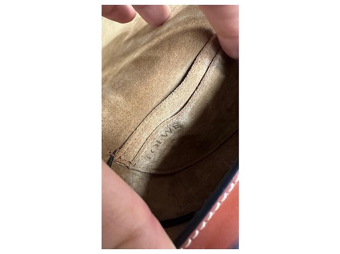 Borsa Loewe Gate Mini in Pelle Marrone - vista 8