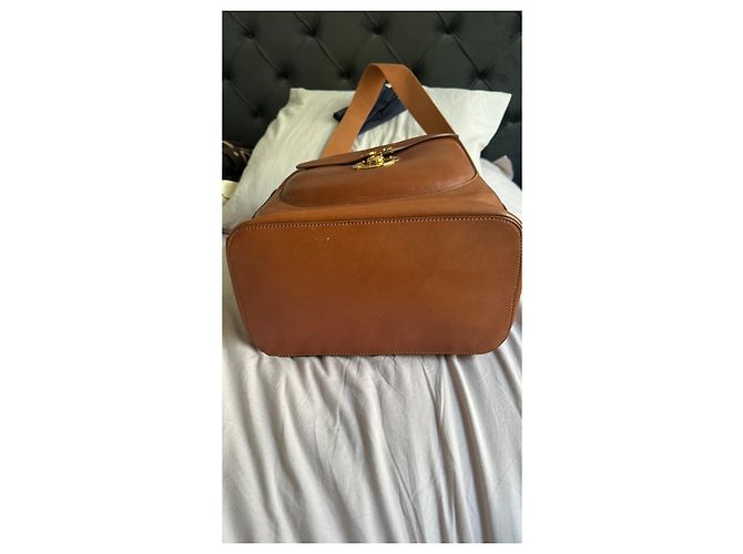 Borsa a Secchiello in Pelle Marrone Ralph Lauren 'Ricky' - vista 11