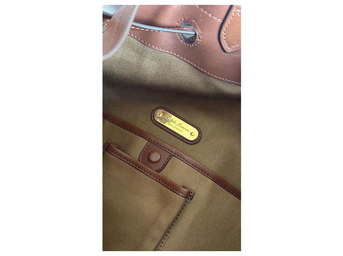 Borsa a Secchiello in Pelle Marrone Ralph Lauren 'Ricky' - vista 13