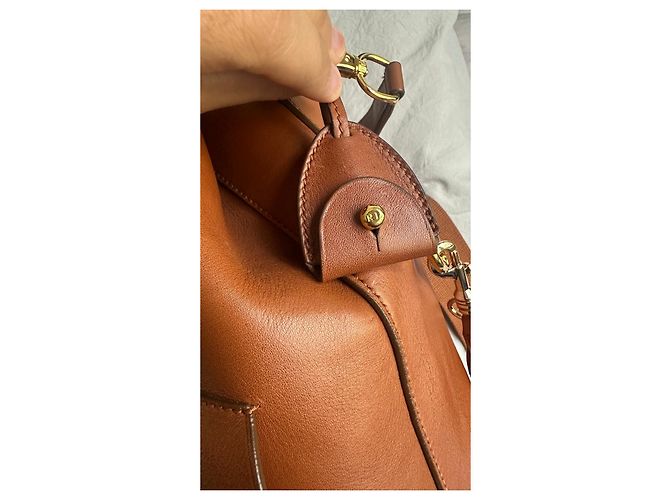 Borsa a Secchiello in Pelle Marrone Ralph Lauren 'Ricky' - vista 4
