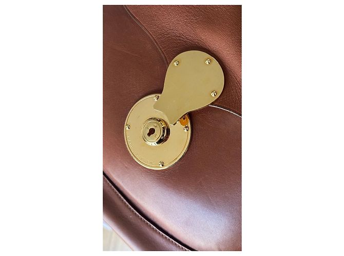 Borsa a Secchiello in Pelle Marrone Ralph Lauren 'Ricky' - vista 7