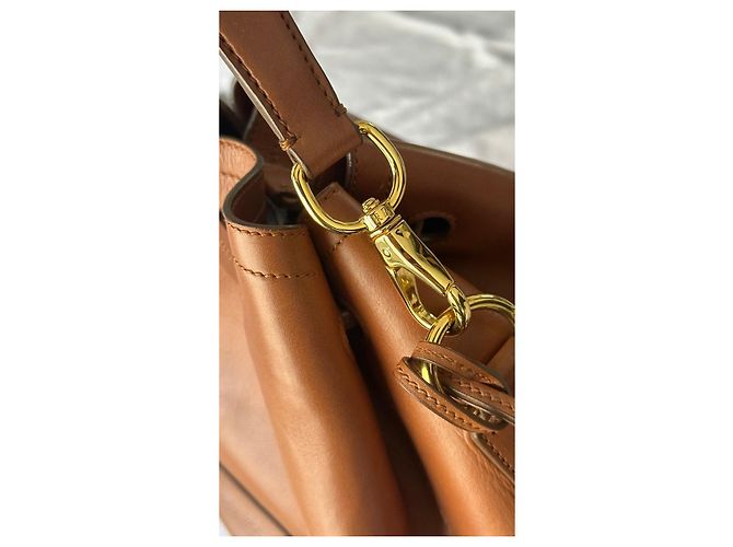 Borsa a Secchiello in Pelle Marrone Ralph Lauren 'Ricky' - vista 9