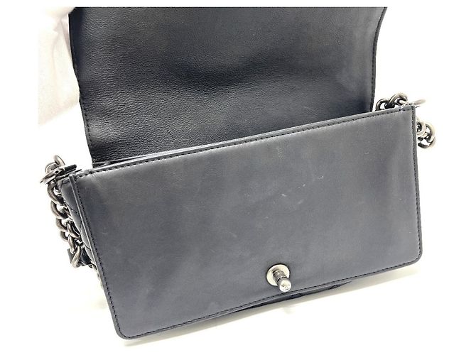 Borsa a Spalla Chanel Boy con Catena Nero - vista 14