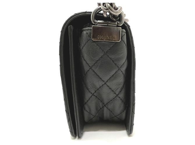 Borsa a Spalla Chanel Boy con Catena Nero - vista 4
