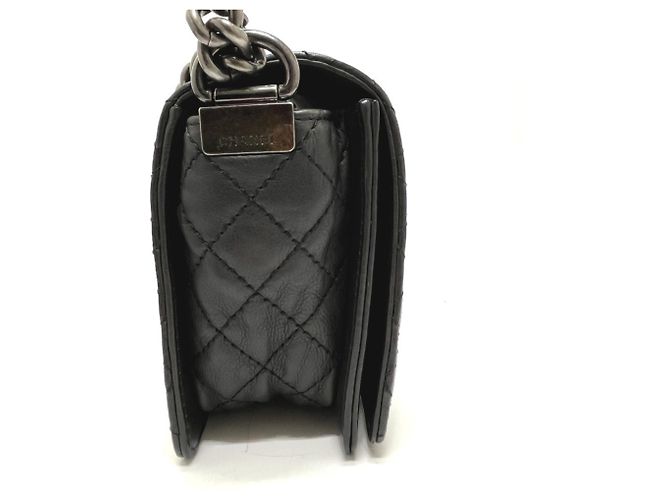Borsa a Spalla Chanel Boy con Catena Nero - vista 5
