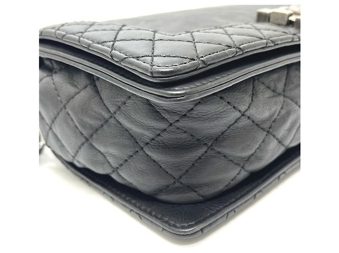 Borsa a Spalla Chanel Boy con Catena Nero - vista 8