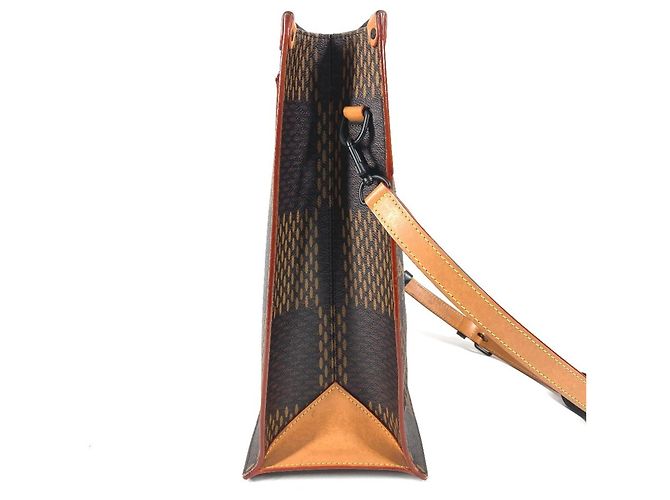 Bolso Mini Tote Damier Gigante en Colaboración Louis Vuitton NIGO Castaño - vista 14