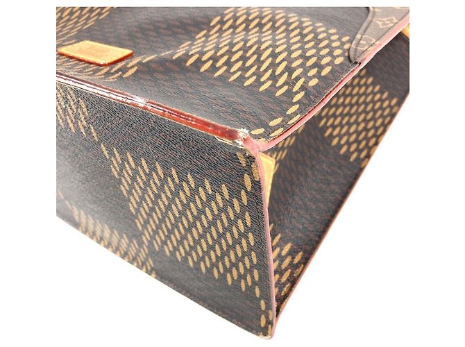 Bolso Mini Tote Damier Gigante en Colaboración Louis Vuitton NIGO Castaño - vista 16